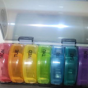 Medicine pill box container